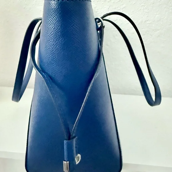 💙Michael Kors Leather Large Jet Set Tote Royal Blue with dust bag - Picture 3 of 14